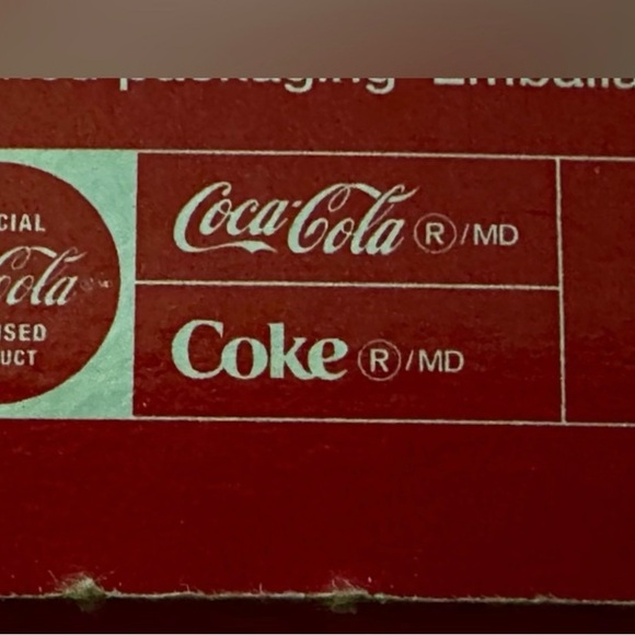 Coca-Cola Glass with Red, White, and Blue Design 2 pack - Picture 6 of 12